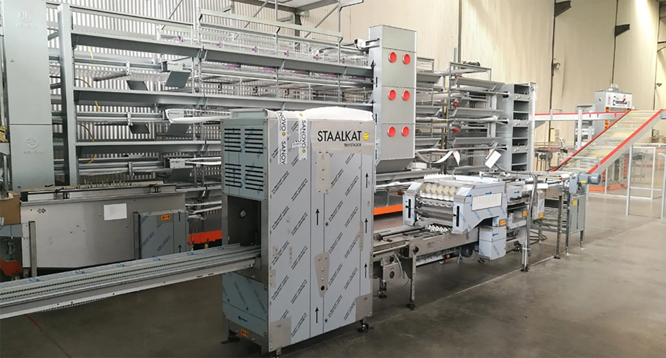 MACHINE DE CHARGEMENT POUR FERME D'ŒUFS