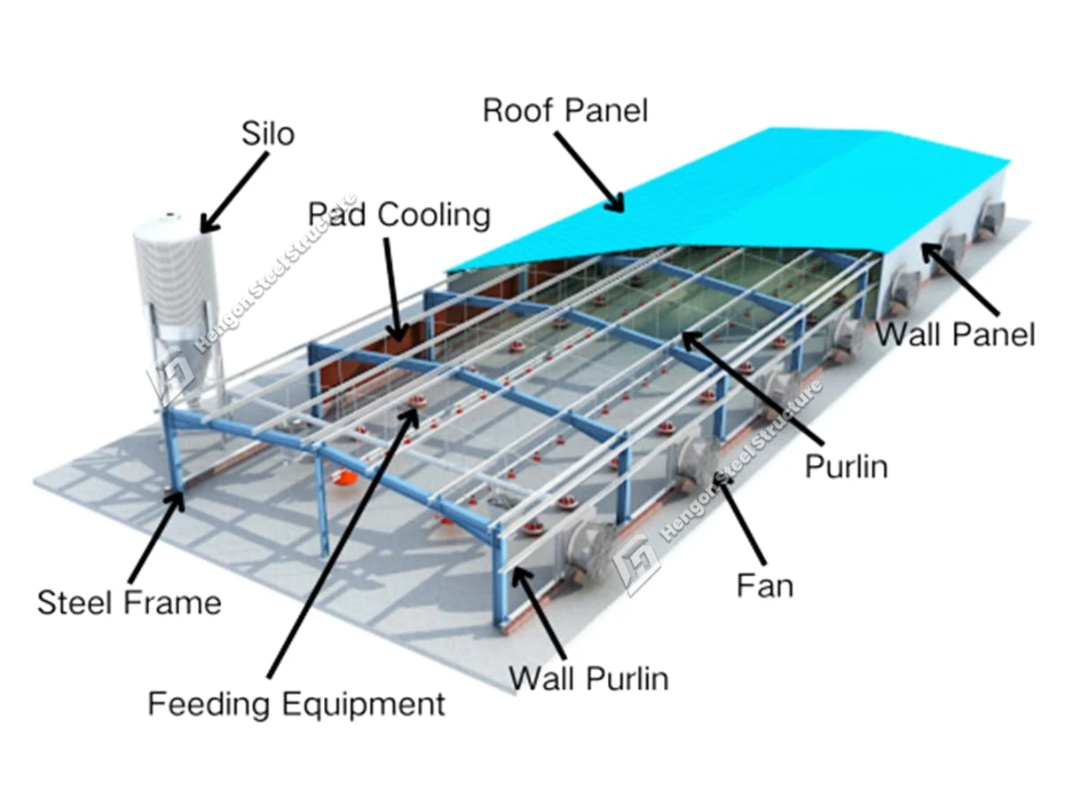 Bâtiment d'élevage - Poulailler