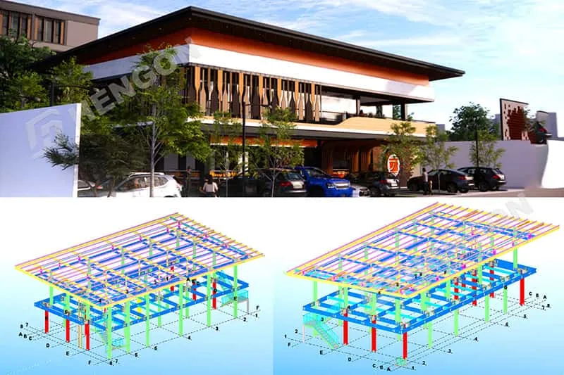 Structure En Acier Préfabriquée Pour Restaurant Projet | Conception Sur Mesure Et Livraison Fluide